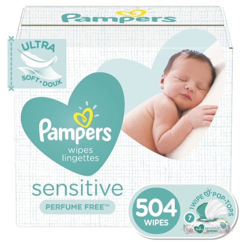 Pampers Sensitive Baby Wipes, 7X Pop-top Packs, 504 ct
