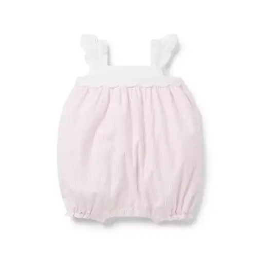 Baby Eyelet Seersucker Romper