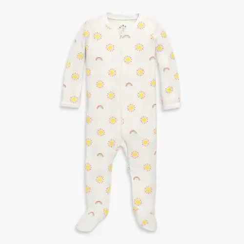 Organic zip footie in sunny day | Primary.com