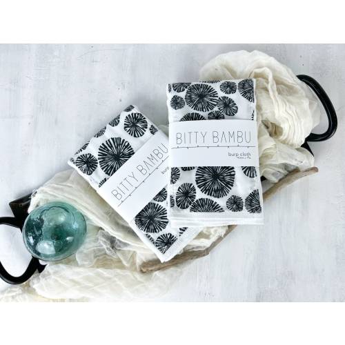 Opihi Baby Burp Cloth - Baby Boy or Girl Gift - Ocean Theme Nursery Gift - Nautical Layette Gift- Made in Maui, Hawaii USA