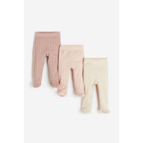 3-pack Ribbed Cotton Leggings