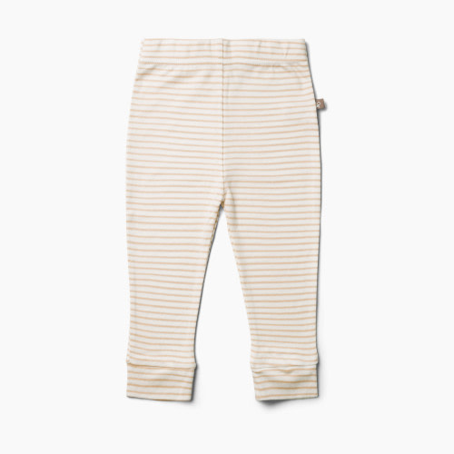 Goumi Kids Organic Baby Pants - Dune Stripe, 3-6 M