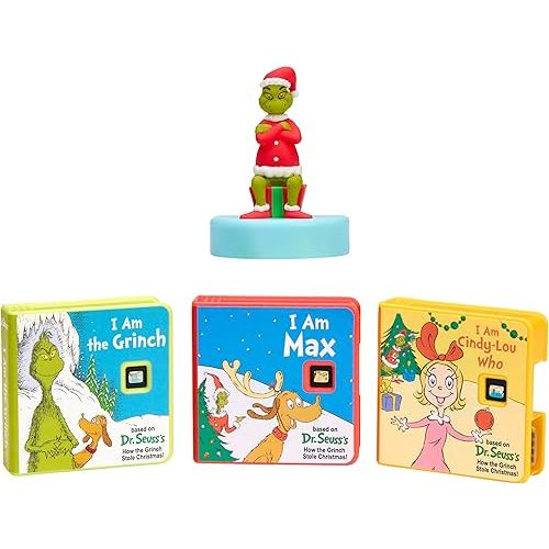 Little Tikes Story Dream Machine Dr. Seuss Grinch Collection, Storytime, Books, Audio Play Character, Gift and Toy for Toddlers and Kids Girls Boys Ages 3+ Years