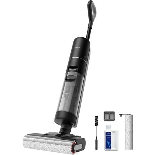 DREAME H12 PRO Wet Dry Vacuum Cleaner, Cordless Vacuum Mop All in One, Smart Floor Cleaner for Hard Floor, One-Step Edge to Edge Cleaning with Hot Air Drying