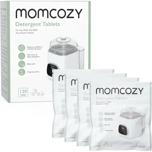 Momcozy Official Washing Block for Momcozy KleanPal Pro Baby Bottle Washer, 120 Detergent Tablets