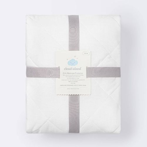 Waterproof Fitted Crib And Toddler Mattress Pad Cover - Cloud Island™ White