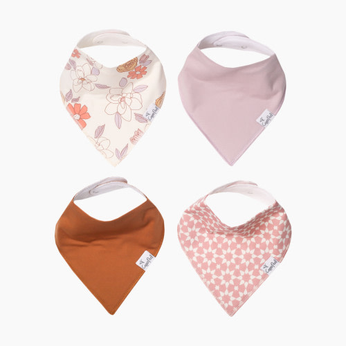Copper Pearl Printed Bandana Bib Set (4-Pack) - Ferra