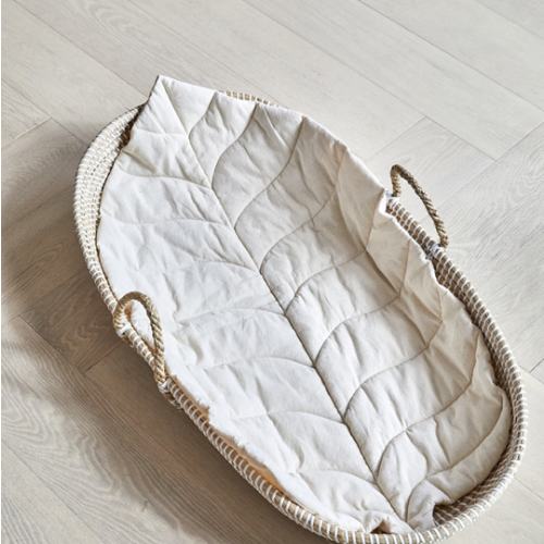 Baby Changing Basket "LIV" Handmade & Natural Changing Pad-By BEBE BASK® – BEBE BASK