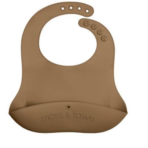 Moss And Fawn Gather & Roll Bib - Fern
