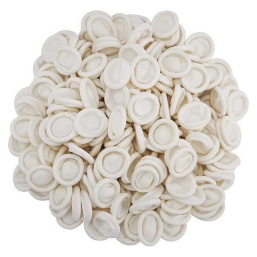 Cuttte (Approx. 330 PCS Latex Finger Cots, Medium Finger Gloves Protectors Disposable, Thumb Covers Protector for Fingertips