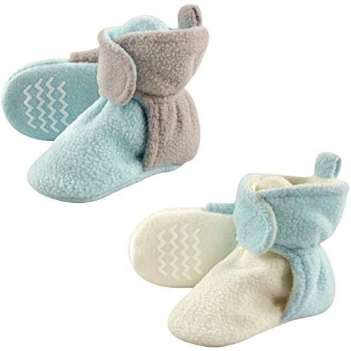 Hudson Baby Unisex-Child Cozy Fleece Booties Winter Accessory Set