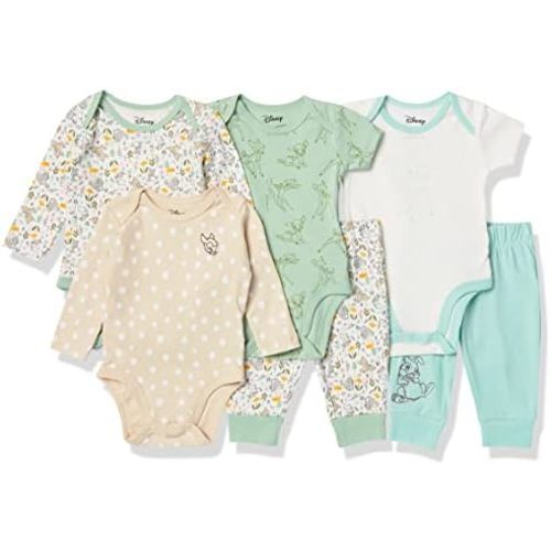 Amazon Essentials Disney | Marvel | Star Wars Unisex Babies' 6-Piece Outfit Set, Pack of 6