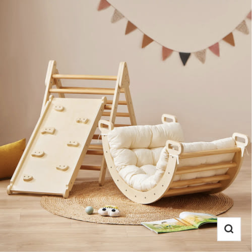 Tiny Land® 7-in-1 Montessori Climbing Set with Play Pad