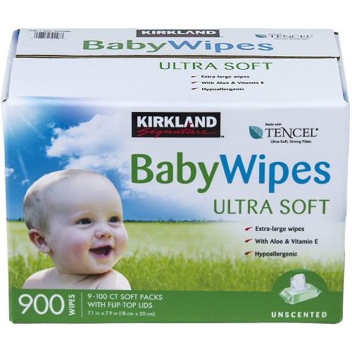 Kirkland Signature Unscented UltraSoft Bay Wipes - 900 WipesF