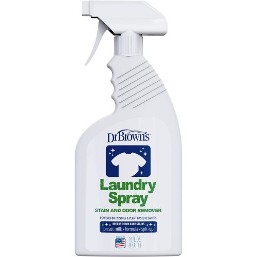 Dr. Brown's Laundry Spray Stain and Odor Remover for Baby Clothes, Hypoallergenic, Fragrance-Free, 16 fl oz, 1 Pack
