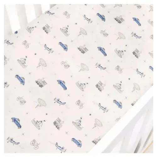 Brands We Love Transit Treasures Crib Sheet - Blue by Janie and Jack