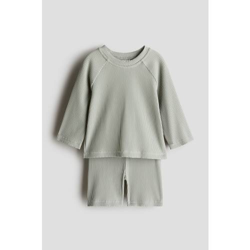 2-PIECE RIBBED SWIM SET