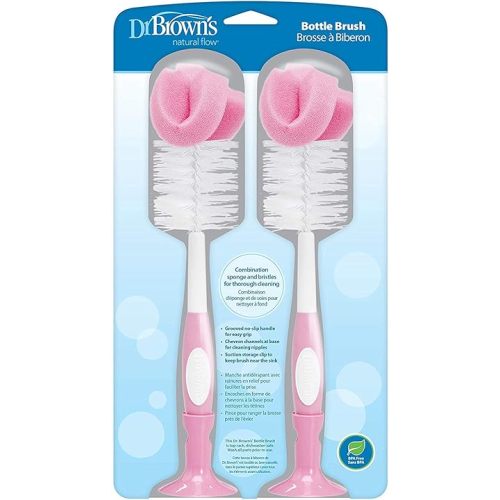 Dr. Browns Baby Bottle Brush - Pink - 2 Count