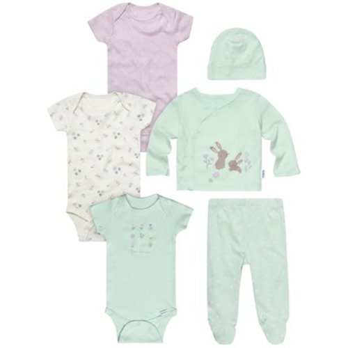 Gerber Baby Neutral 6-Piece Gift Set, Sizes Newborn - 3/6 Months