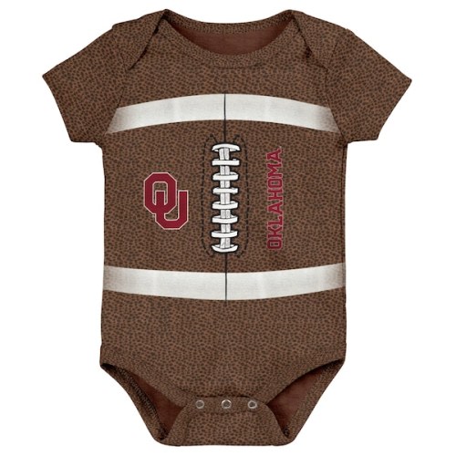 Oklahoma Sooners Newborn & Infant Catch Me Football Bodysuit - Brown
