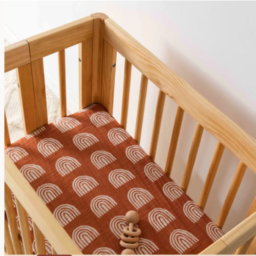 Babyletto All-Stages Bassinet Sheet in GOTS Certified Organic Muslin Cotton