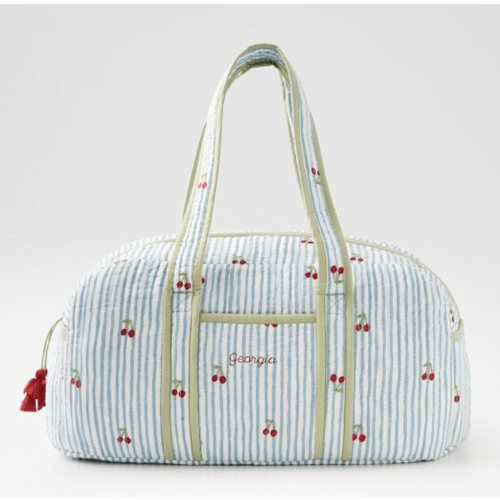 Mark and Graham: Block Print Quilted Overnighter