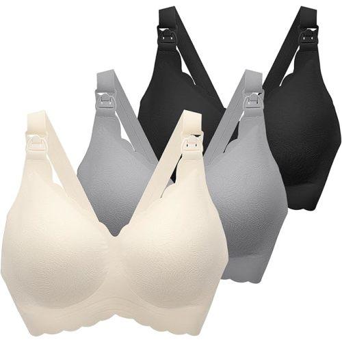 Nursing Bras for Breastfeeding, Seamless Ultra Comfort Maternity Bra, Natural Shape Pregnancy Bras for Women
