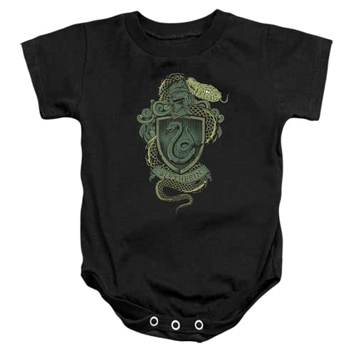 Popfunk Harry Potter Slytherin Snake Crest Unisex Infant Snap Suit for Baby