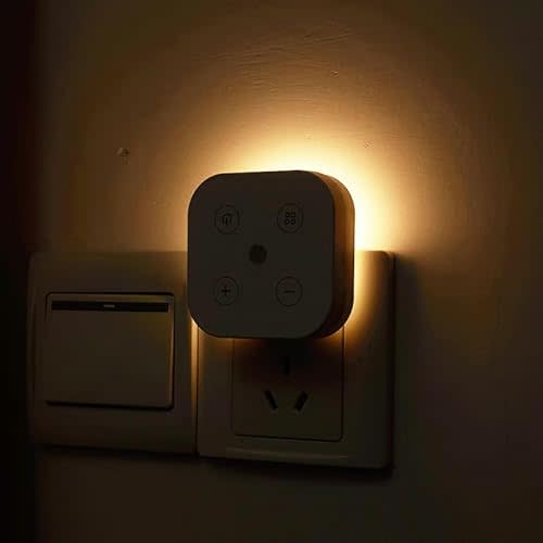 Three Color Temperature Dimmable Night Light Plug in Wall, with Auto Dusk to Dawn Sensor, Plug in Night Light, LED, Kids, Adult, Bedroom, Hallway, Bathroom,Kitchen, Stairways(2 Pack)