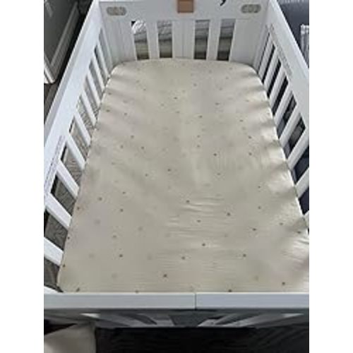 mushie Mini Extra Soft Muslin Fitted Crib Sheet | 24"x 38" (Roman Green)