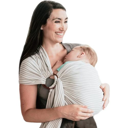 Nalakai Luxury Ring Sling Baby Carrier, Soft Linen Baby Sling, Baby Wrap, Wear Your Little One Close to Your Heart, Comfort, Style
