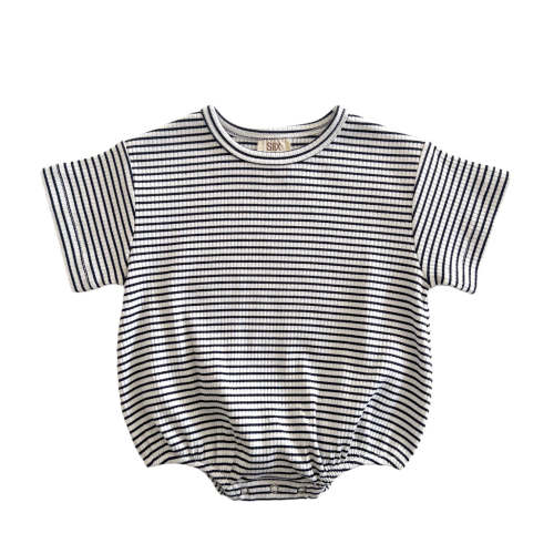 Black Stripe / Organic Ribbed T-Shirt Bubble – SIIX COLLECTION