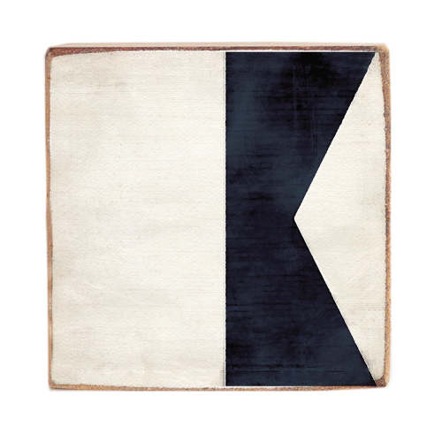 Nautical Flag Letter Block - "A"