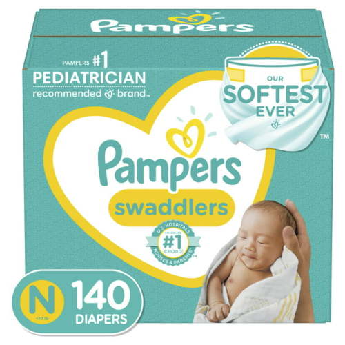 Pampers Swaddlers Diapers Enormous Pack (Choose Your Size & Count)