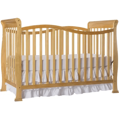 Dream On Me Violet 7-In-1 Convertible Life Style Crib In Natural, Greenguard Gold Certified, 4 Mattress Height Settings, Made Of Sustainable New Zealand Pinewood