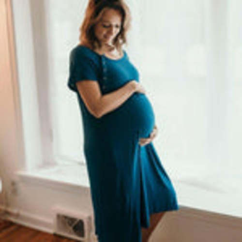 Blue Labor & Delivery Gown | Milk & Baby – Milk & Baby