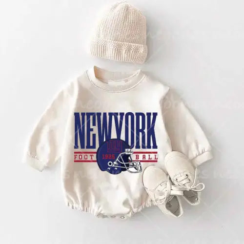Baby New York Giants Romper and Adult Sweatshirt