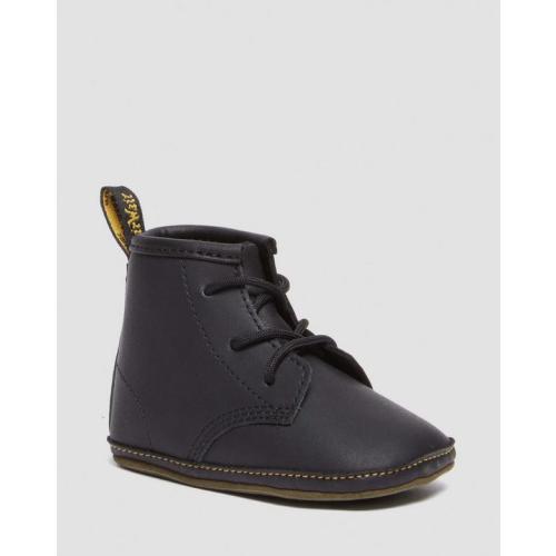 Newborn 1460 Auburn Leather Booties in Black | Dr. Martens