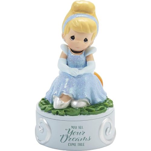 Precious Moments 202037 Disney Cinderella Dreams Come True Resin Covered Box