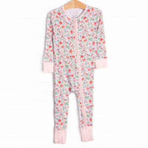Floral Party Bamboo Zippy Pajama, Purple – Stitchy Fish