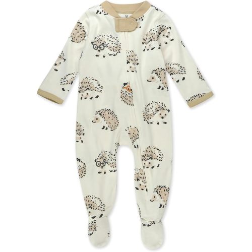HonestBaby Sleep & Play Footed One-Piece Pajama Sleeper 100% Organic Cotton, Baby Boys