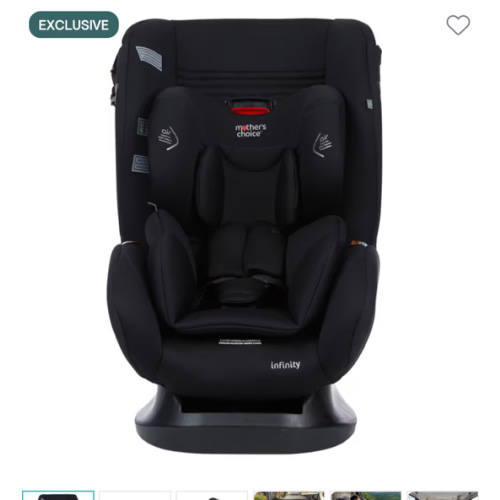 Mothers Choice Infinity 0-8 Years Carseat Black Sky | Convertibles | Baby Bunting AU