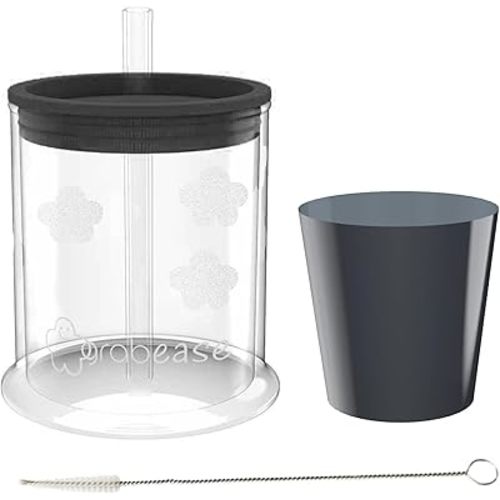 grabease Toddler Training Cup - BPA-Free, Phthalate-Free Sippy Cup for Baby Feeding, 4 oz, Gray