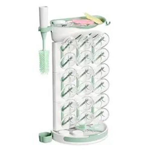 Amazon.com: Momcozy DIY Larger Bottle Drying Rack for 18 Bottles, Space Saving Countertop Vertical Rack with Brushes Holder, Detachable Travel Bottle