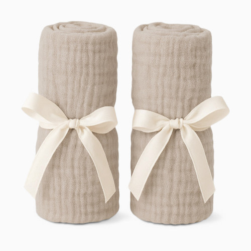 Newton Baby Bassinet Extra Sheet 2-Pack - Sandstone, 2