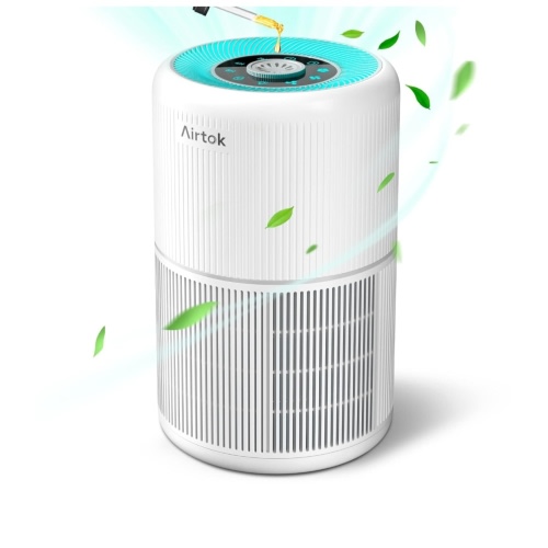 AIRTOK HEPA Air Purifier for Bedroom Home with Fragrance Sponges | 4-In-1 H13 True HEPA Air Filter for Smoke Dust Pollen Pet Dander Odors,99.97% Removal to 0.1 Microns | Ozone-Free, Night Light : Amazon.com.au: Home