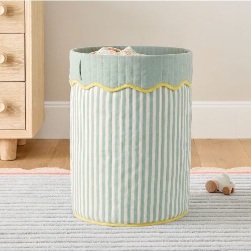 Blue Chicken Stripe Hamper
