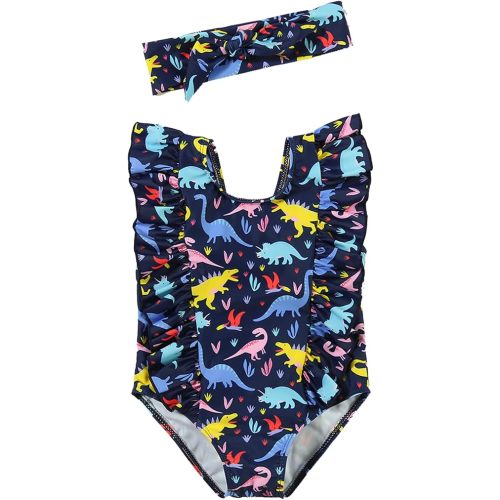 Baby Girl Swimsuit Ruffle One Piece Bathing Suit Newborn Infant Girl Cute Sleeveless Summer Beach Bikini Swimwear Set
