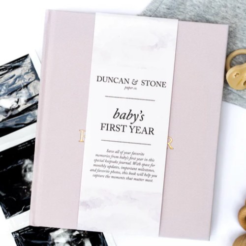 Baby's First Year Memory Book & Baby Photo Album by Duncan & Stone – Duncan & Stone Paper Co.