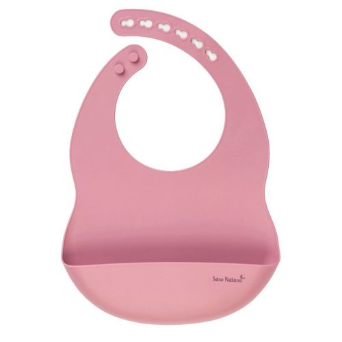Saro Silicone Baby Bib (6+ Months) Mint Green - Waterproof, Easy Clean Feeding Bib